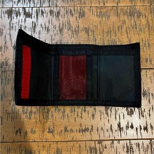 Red and Black Kid’s Velcro Wallet